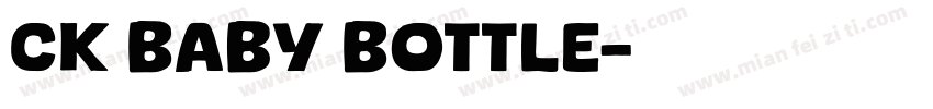 CK Baby Bottle字体转换